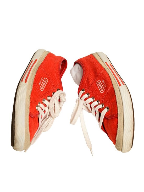 Coach Shoes - COACH - Orange Canvas Sneakers Size 8- Casual / Y2K